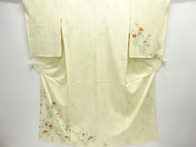 駒絽秋草模様付け下げ訪問着